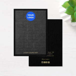 Add Logo Black Kraft Three Hair Clip Display