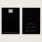 Add logo black necklace earring display card