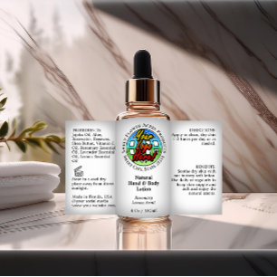 Add Logo Bottle Label 4oz or Oil Dropper Product
