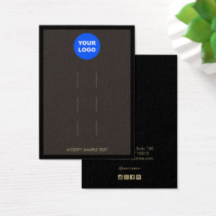 Add Logo Brown Three Hair Clip Display