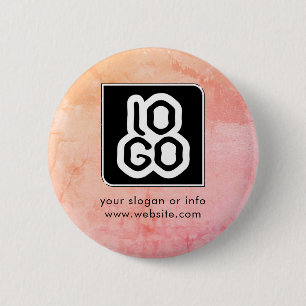 Add Logo Business Corporate Company Branded Custom 2 Inch Round Button