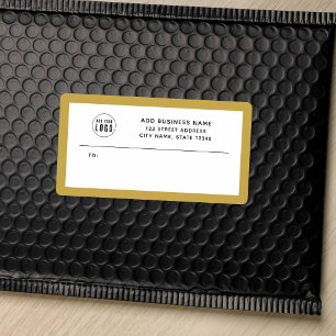 Add Logo Custom Border Business Return Address