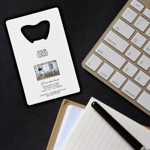 Add Logo Custom Text and Photo Promotion Credit Card Bottle Opener