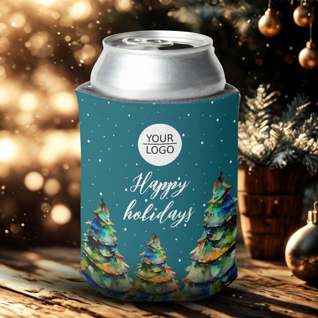 Add Logo Custom Text Christmas Tree Customer Can Cooler (Creator Uploaded)