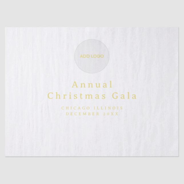 Add Logo Custom Text Tissue Paper (Front)