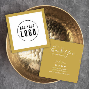 Add Logo Editable Border Social Thank You Insert