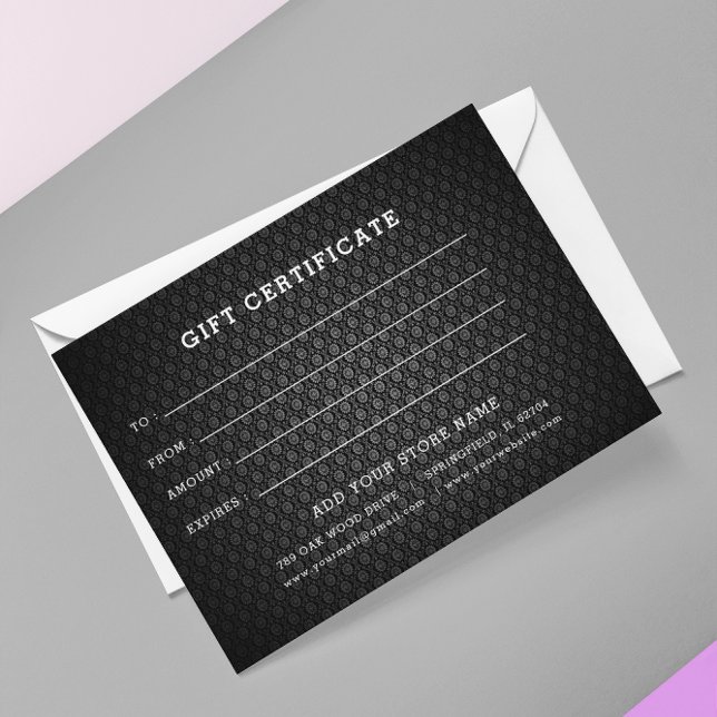 Add Logo Editable Business Gift Certificate ( Business Gift Certificate With Logo)