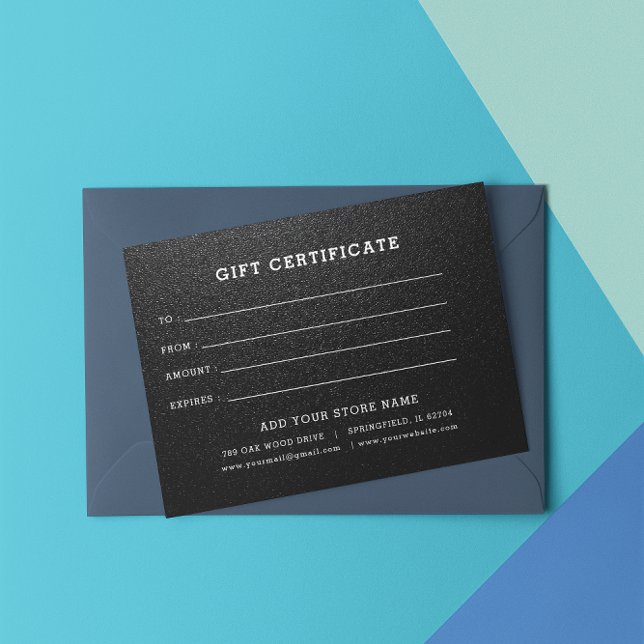 Add Logo Editable Business Gift Certificate ( Business Gift Certificate With Logo)