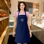 Add Logo Employee Modern Minimalist Custom Colour Apron<br><div class="desc">Personalized Apron that you can add your logo and your employee’s name in a trendy modern font against an editable background colour (click “edit” button and change background colour). You can even change the strap colour (accessible on the product page itself) to whatever colour you wish. Personalize it by replacing...</div>