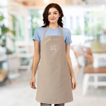 Add Logo Employee Modern Minimalist Custom Colour Apron<br><div class="desc">Personalized Apron that you can add your logo and your employee’s name in a trendy modern font against an editable background colour (click “edit” button and change background colour). You can even change the strap colour (accessible on the product page itself) to whatever colour you wish. Personalize it by replacing...</div>