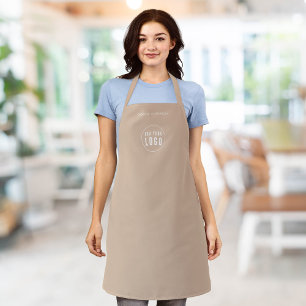 Add Logo Employee Modern Minimalist Custom Colour Apron