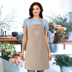 Add Logo Employee Modern Script Custom Colour Apron