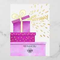 Add Logo Fun Warm Pink Gifts Business Birthday