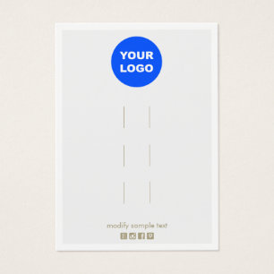 Add Logo Gray Multiple Hair Accessory Display