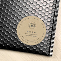 Add Logo Grey Border Social Media Branding Kraft