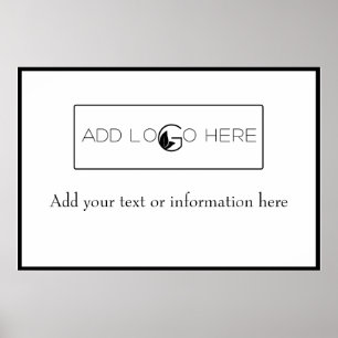 Add Logo Here Small Business Promotion  Sign