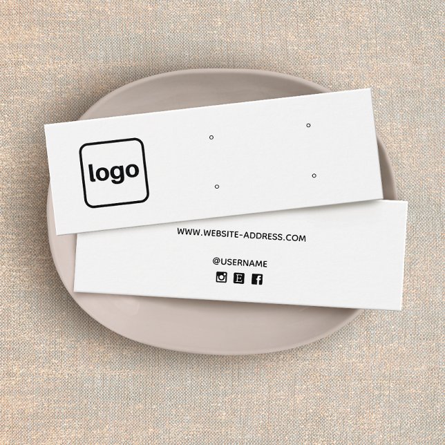 Add Logo Horizontal Four Stud Earring Hole  (Creator Uploaded)