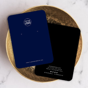 Add Logo Modern Custom Color Earring Display Card