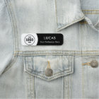 Add Logo Modern Simple Elegant Black Magnet Title 