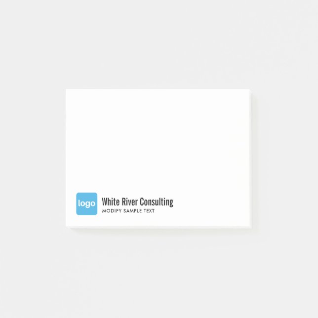 Add Logo Post-it Notes (Front)