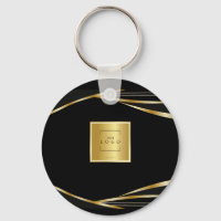 Add logo QR Code Gold and Black corporate event 