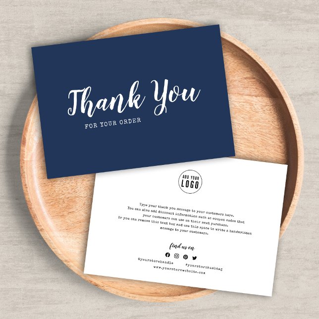Add Logo Script and Typewriter Thank You Card (Creator Uploaded)