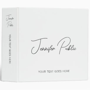 Add Logo Script Text Name Here Trendy Template Binder
