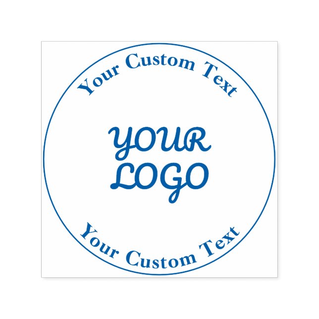 Add Logo Simple Editable Design Self-inking Stamp (Design)