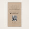 Add logo social media QR Kraft paper business card