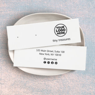 Add Logo Stud Earring  Display Card