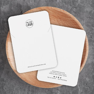 Add Logo Typewriter Necklace Display Card