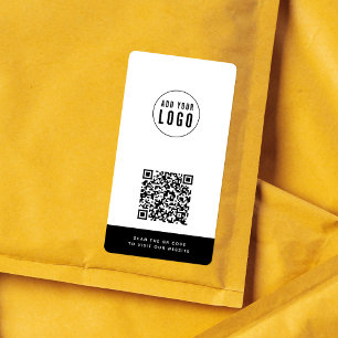 Add Logo & Website QR Code Custom Contrast Colours