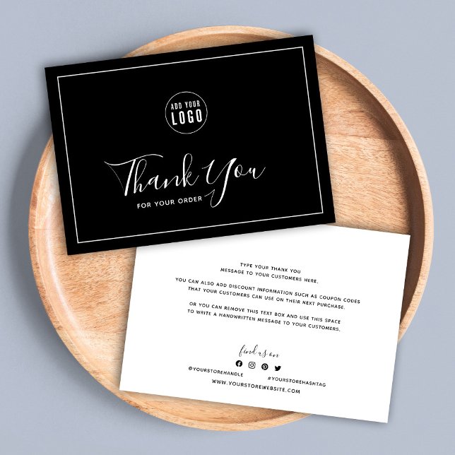 Add Logo White Border Editable Colour Thank You (Creator Uploaded)