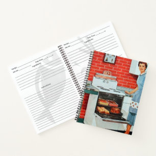 add message retro vintage recipe Notebook 