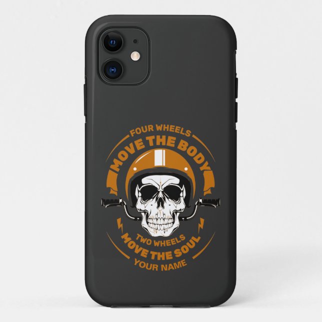 Add Name 4 Wheels Move Body 2 Wheels Move Soul     Case-Mate iPhone Case (Back)