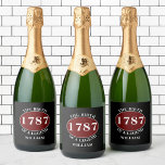 Add Name And Year Birthday Sparkling Wine Label<br><div class="desc">Make their special day even more memorable with these custom champagne labels. It's the perfect,  unique birthday gift that can be enjoyed all year round.</div>