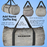 Add Name, Brown Grey Stone Grunge  Duffle Bag<br><div class="desc">Add the Name you want.</div>