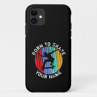 Add Name Change All Text Born To Skate Skateboard