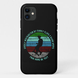 Add Name Change ALL Text Easily Distracted Scooter iPhone 11 Case