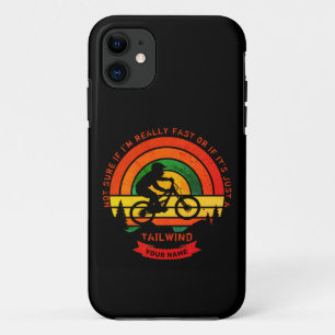 Add Name Change All Text Mountain Bike Tailwind iPhone 11 Case