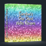 Add Name Change Any Text She Shed Sparkle Rainbow  Binder<br><div class="desc">Add the Name & Text you want to this great She Shed Design - See my store for more great She Shed Gifts.</div>