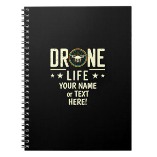 Add  Name, Change Text, Drone Life  Notebook