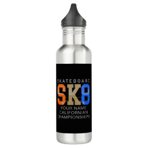 Add Name Change Text SK8 Skateboard Championship  710 Ml Water Bottle
