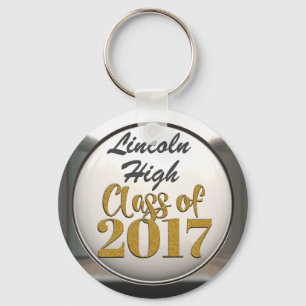 Add Name Class Of 2017 Graduation Keychain