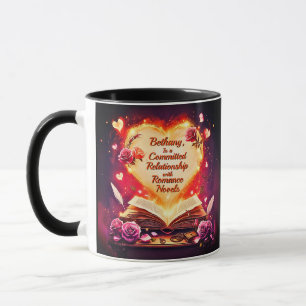 Add Name, Committed Relationship Romance Novels Mug