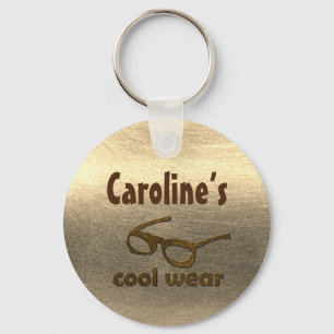 Add Name Cool Wear Glossy Look Keychain