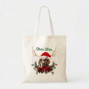 ADD NAME - Cute Christmas Boer Goat Kid Tote Bag