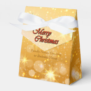 Add Name Edit Text Matching Christmas Favor Box