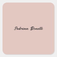 Add Name Elegant Plain Simple Rose Gold Colour