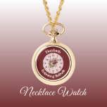 Add name floral introvert solitude pink watch<br><div class="desc">This beautiful necklace watch, is perfect for introverts who cherish their "me time." Featuring the calming phrase "Embracing Solitude, " this piece is more than just a timekeeper—it's a stylish statement of self-care. Adorned with a delicate floral design, it adds a touch of nature to your everyday look. Whether you're...</div>